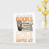 Bookish Bookworm I Like My Books Scy And My Coffee Kaart (Gele Bloem)