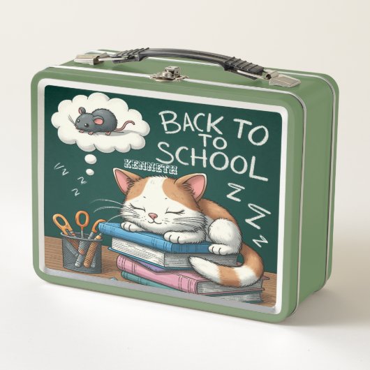 Bookish Cat Lunchbox (Voorkant)