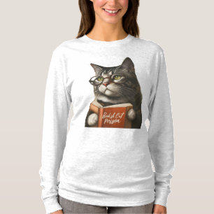 Bookish Cat Person, Bookish Cat Lover, T-shirt