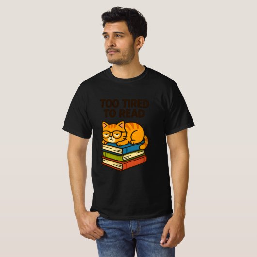 Bookish Cat T-Shirt – Perfect voor Cat & Book Love (Voorkant volledig)