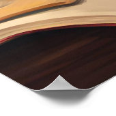 Bookish Cat Wall Art Print – Schattigee Leeskat (Hoek)