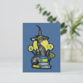 Bookish Cat Witch                                  Briefkaart (Staand voorkant)