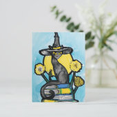 Bookish Cat Witch                                  Briefkaart (Staand voorkant)
