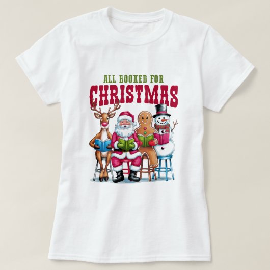 Bookish Christmas Book Club Shirt (Design voorkant)