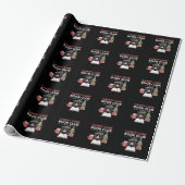 Bookish Christmas Candy Cane Book Club Bookish Cadeaupapier (Uitgerold)