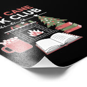 Bookish Christmas Candy Cane Book Club Bookish Foto Afdruk (Hoek)