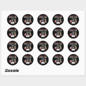 Bookish Christmas Candy Cane Book Club Bookish Ronde Sticker (Vel)