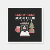 Bookish Christmas Candy Cane Book Club Bookish Servet (Voorkant)