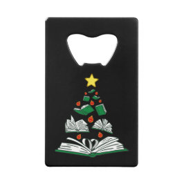 Bookish Christmas Tree III Creditkaart Flessenopener