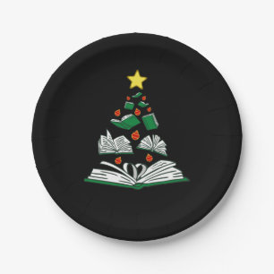 Bookish Christmas Tree III Papieren Bordje