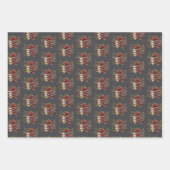 Bookish Christmas wrapping gift paper (Voorkant)