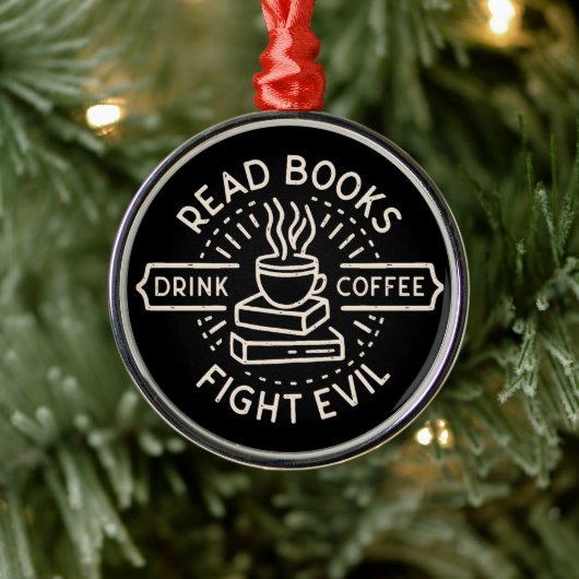 Bookish citeert donkere academische esthetiek metalen ornament (Boom)