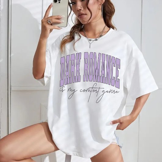 Bookish Dark Romance Sweatshirt, Gezellig Reader S T-shirt