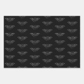 Bookish Dragon Christmas Wrapping paper gift wrap (Voorkant)