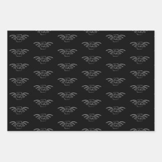 Bookish Dragon Christmas Wrapping paper gift wrap