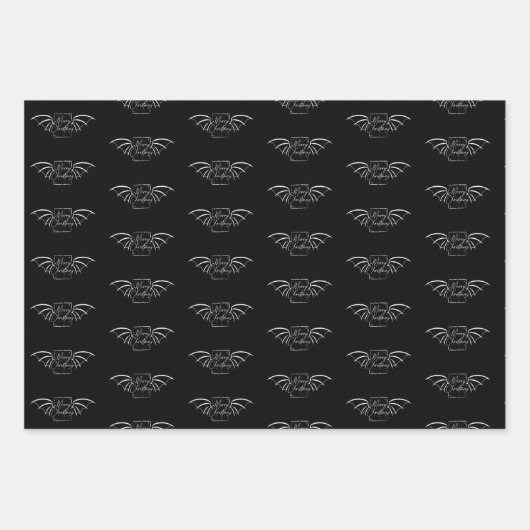Bookish Dragon Christmas Wrapping paper gift wrap (Voorkant)