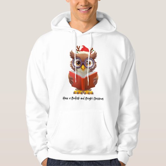 Bookish en Bright Christmas Book Lover Hoodie (Voorkant)