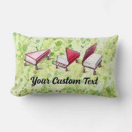 Bookish Escape: Pianoontwerp op Bord Groen & Limoe Kussen