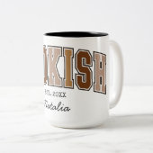 Bookish Est. 20XX Tweekleurige Koffiemok (Voorkant rechts)