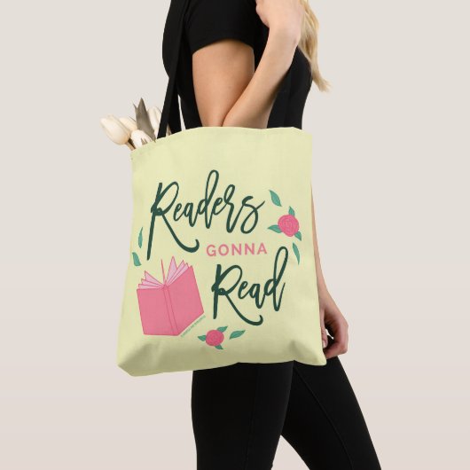 Bookish Floral Readers zullen lezen Tote Bag (Dichtbij)