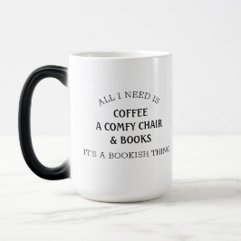Bookish Gezegde Book Lover All I Need Coffee Mok