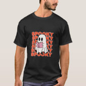 Bookish Ghost Reading – Spooky Season T-shirt (Voorkant)