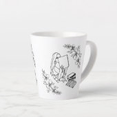 "Bookish Girl" Latte Mok (Rechterhoek)