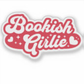 Bookish Girlie Sticker (Voorkant)
