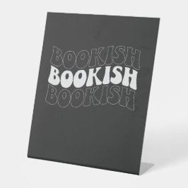 BOOKISH golvende retro Reclamebord Met Voetstuk