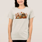 Bookish Herfst Tri-Blend Shirt (Voorkant)