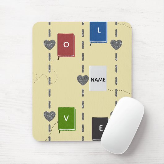 Bookish Love Mousepad Muismat (Met muis)