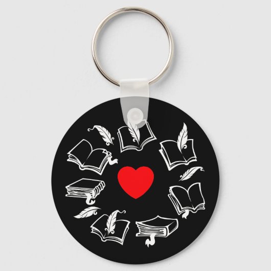 Bookish Love Sleutelhanger (Voorkant)