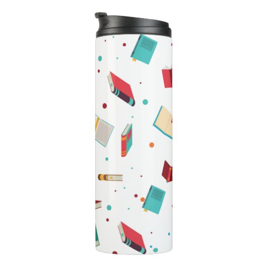 Bookish Lover Travel Tumbler Thermosbeker (Geroteerd rechts)