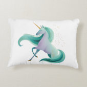 Bookish Magic Prancing Unicorn Lumbar Pillow Accent Kussen (Achterkant)