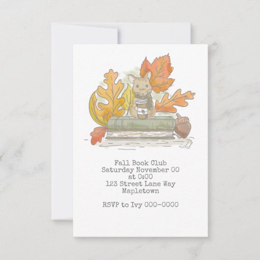 Bookish Mouse Kaart (Voorkant)