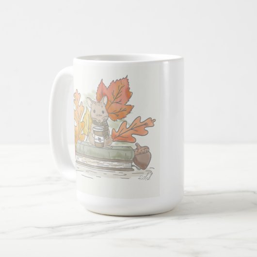 Bookish Mouse Koffiemok (Voorkant links)