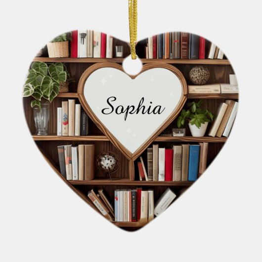 Bookish Ornament voor boekenliefhebber (Voorkant)
