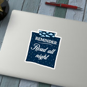 Bookish Reminder - De hele nacht lezen Sticker