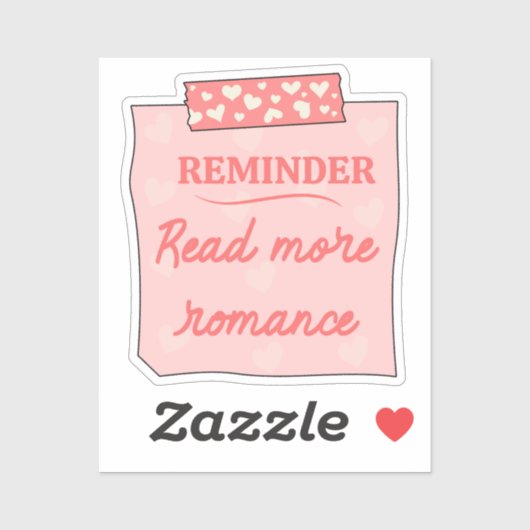 Bookish Reminder - Lees meer Romance Sticker (Vel)