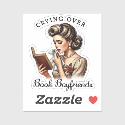  Bookish Retro Sticker (Vel)