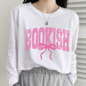 Bookish  Roze Shirt – cadeau voor boekenliefhebber
