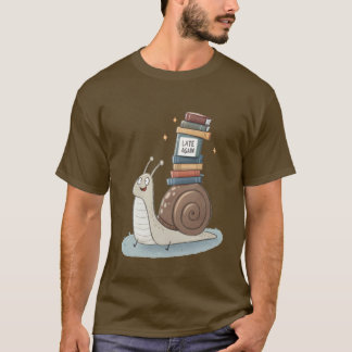 Bookish Snail Squad: 'Laat weer' Bibliotheekavontu T-shirt