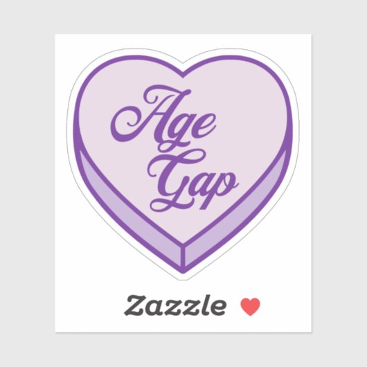 Bookish Snoep hart - Age Gap Sticker (Vel)