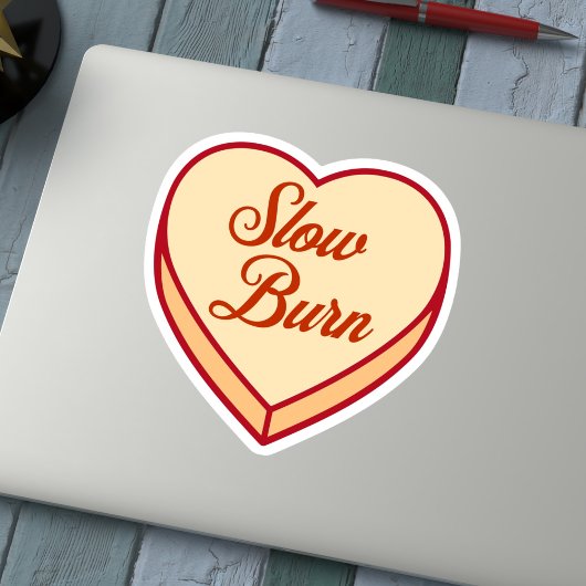 Bookish Snoep hart - Slow Burn Sticker