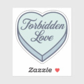 Bookish Snoep hart - Verboden Liefde Sticker (Vel)
