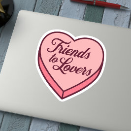 Bookish Snoep hart - Vrienden voor geliefden Sticker