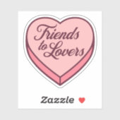Bookish Snoep hart - Vrienden voor geliefden Sticker (Vel)