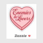 Bookish Snoep Heart - Vijanden voor geliefden Sticker (Vel)