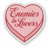 Bookish Snoep Heart - Vijanden voor geliefden Sticker (Voorkant)
