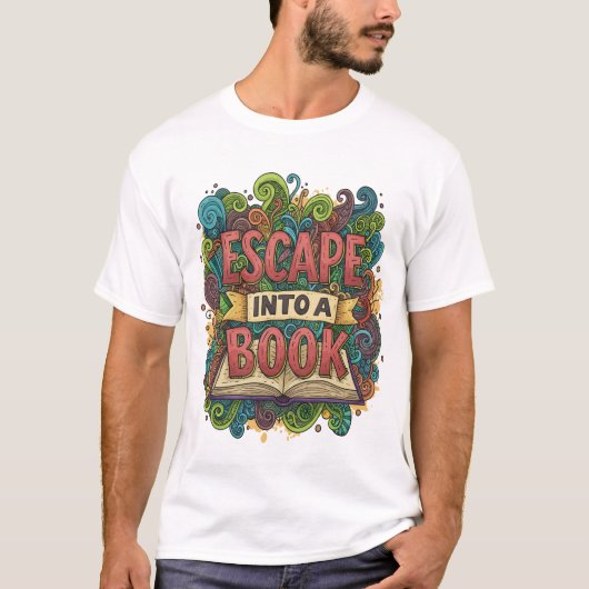 Bookish vibes, alledaagse stijl t-shirt (Voorkant)